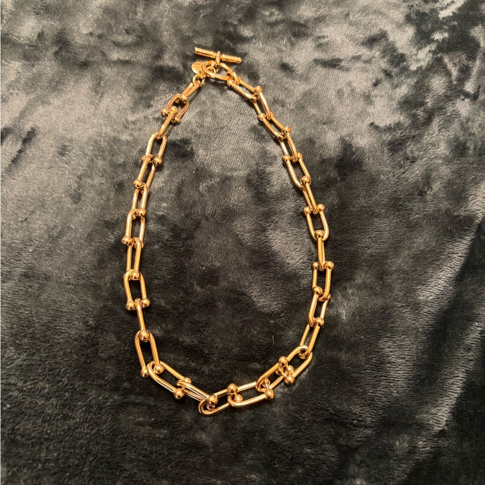 Gold Chain Link Necklace